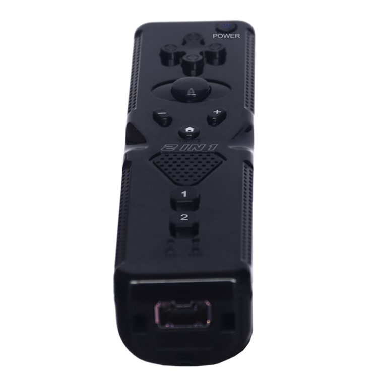 2-in-1 Wireless Gamepad Remote Controller for Wii Game - Black-2