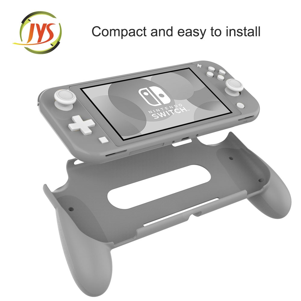 Diseño Ergonómico de Jys Para el Tipo de Mango Del Motor Principal de Switch Lite Mejora el Agarre Jys-sl04 Protective Shell - Gris