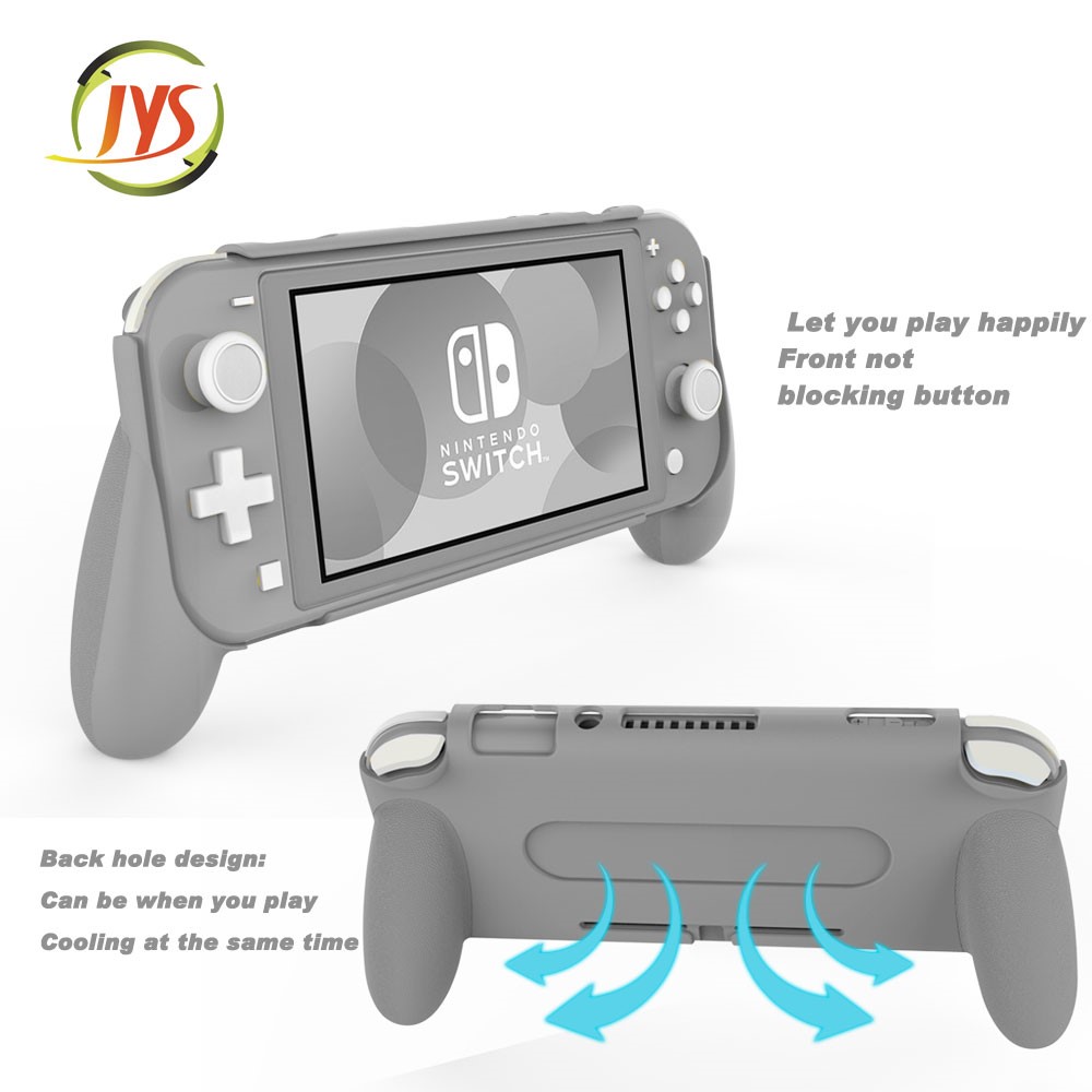 Diseño Ergonómico de Jys Para el Tipo de Mango Del Motor Principal de Switch Lite Mejora el Agarre Jys-sl04 Protective Shell - Gris