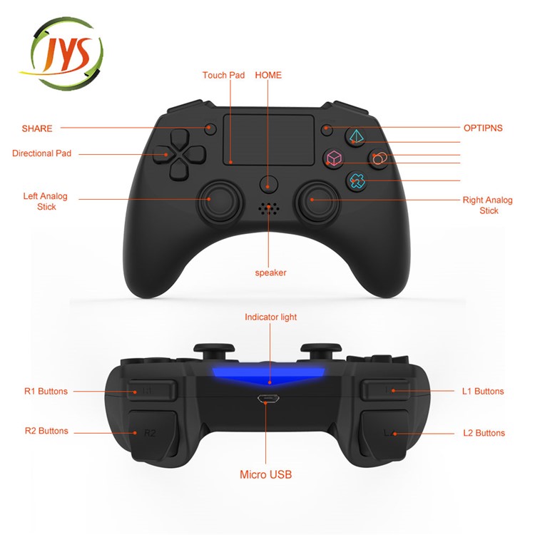 JYS PS4 JYS-P4133 with Speaker Microphone Touch Screen Six Axis Neutral Wireless Handle-4