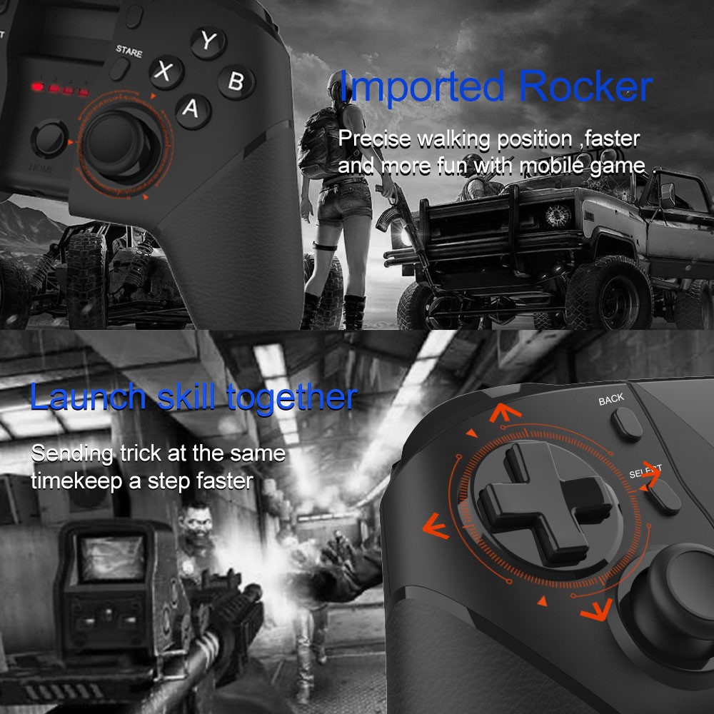 JYS SP101 Universal Bluetooth Gamepad Wireless Controller for iOS/Android Smartphone/Smart TV/TV Box-6