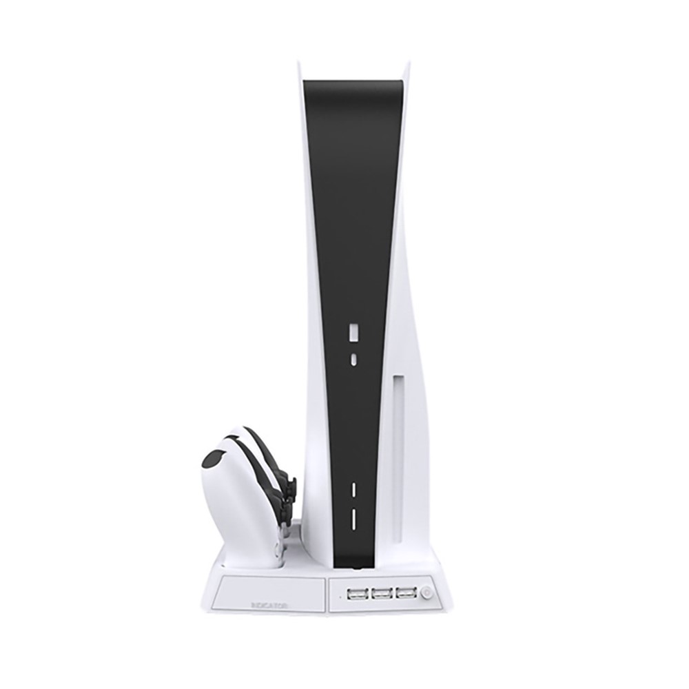 P5-010 Multi-function Charging Base Cooling Fan Bracket for PS5 DE/UHD Game Console - Black-6