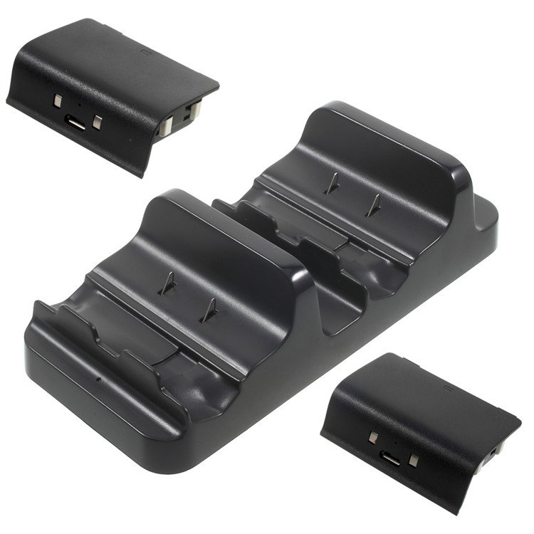 DOBE TYX-532 Dual Charging Dock with 2 Battery Packs for Xbox One Wireless Controller-1