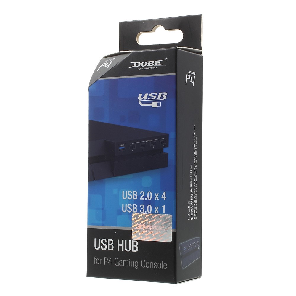 Dobe TP4-006 Hub USB a 5 Porte Per Console di Gioco PS4 (1 x USB 3.0 + 4 x USB 2.0)