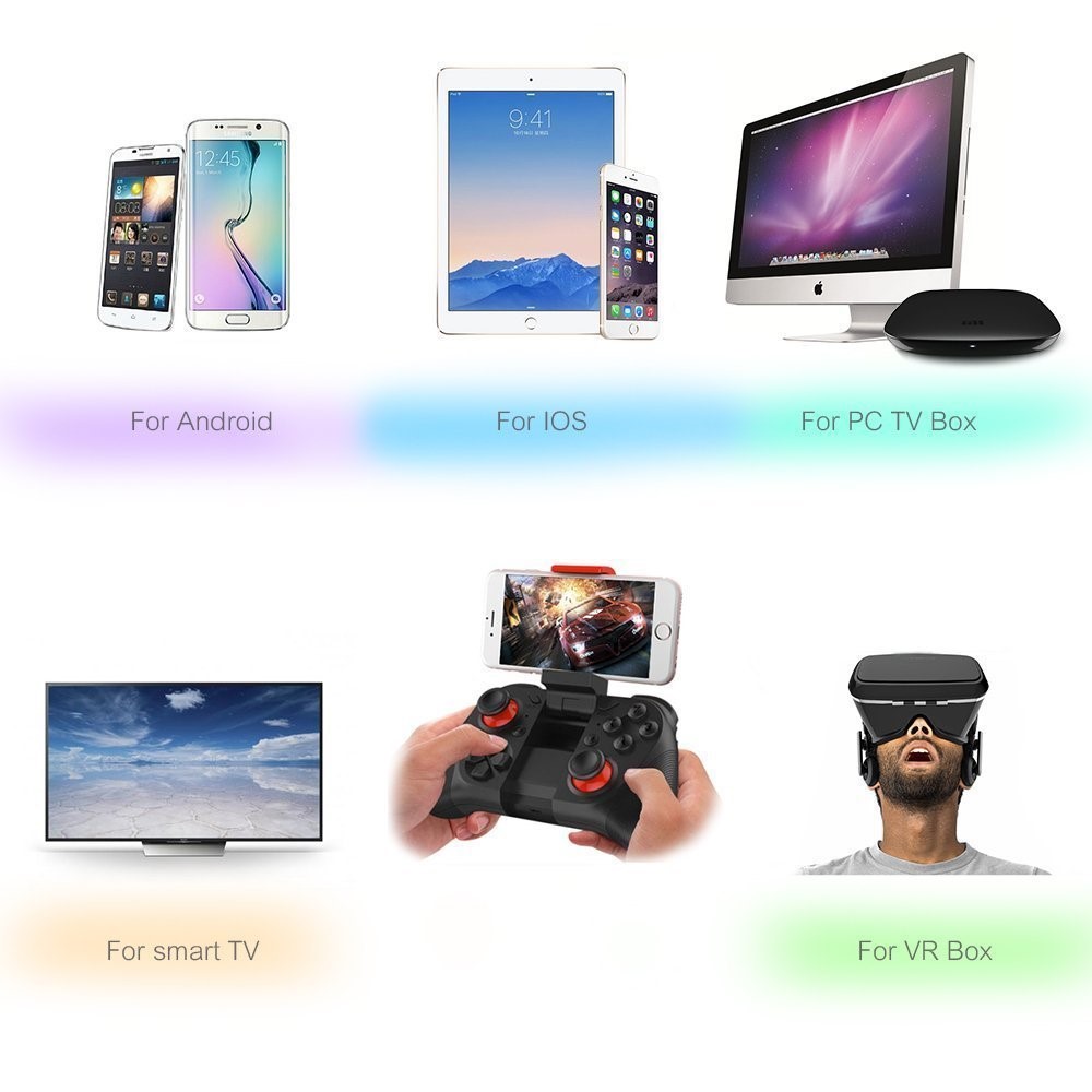 MOCUTE All-In-One Controller Bluetooth Gamepad Joystick para iOS Android PC MOCUTE-050 - Preto-14