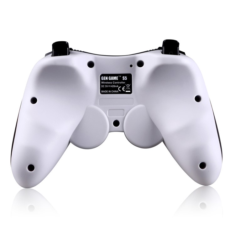 GEN GAME S5 Wireless Bluetooth Gamepad Game Controller with Clip Holder for iOS Android - White-2