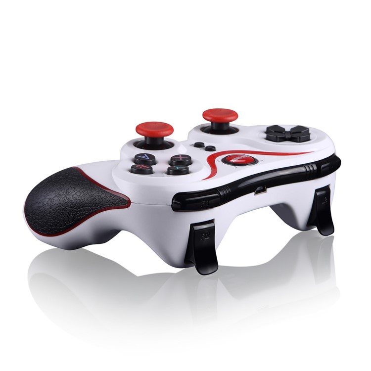 GEN GAME S5 Wireless Bluetooth Gamepad Game Controller with Clip Holder for iOS Android - White-3