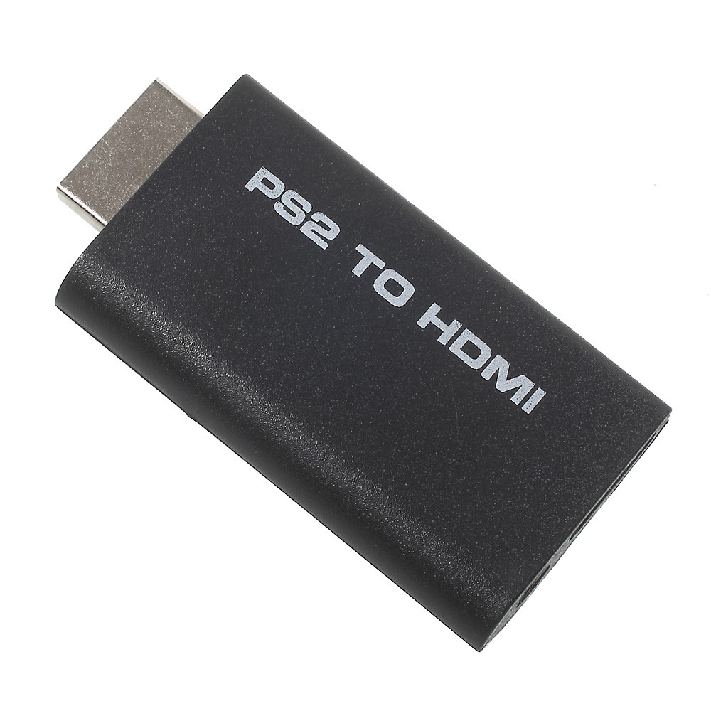 PS2 to HDMI Converter Adapter with 3.5mm Audio Output for HDTV HDMI Monitor - Black-3