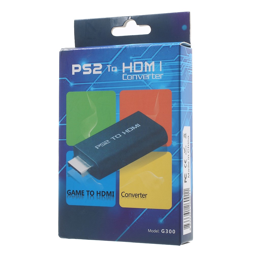 PS2 to HDMI Converter Adapter with 3.5mm Audio Output for HDTV HDMI Monitor - Black-9