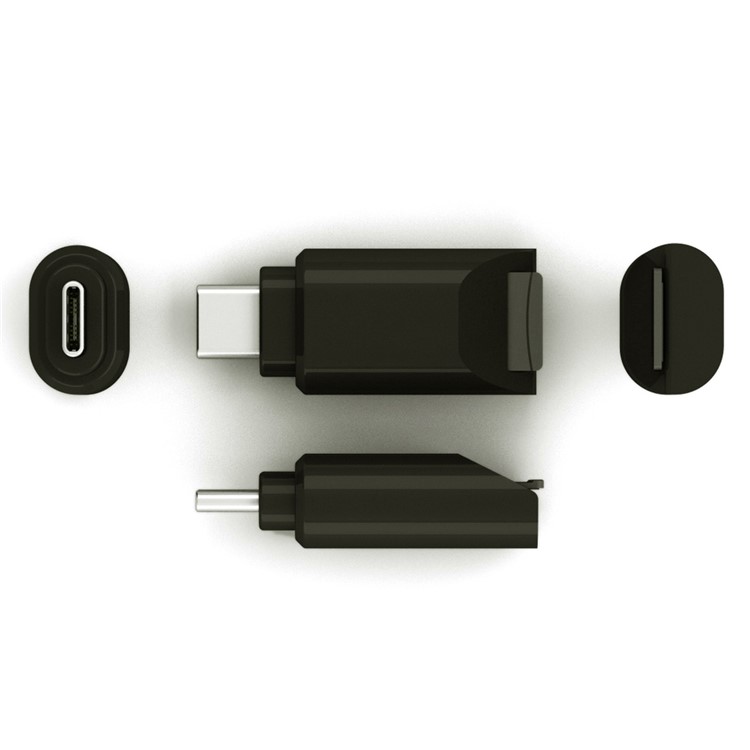 USB 3.0 Type-C Card Reader Support MicroSD 3.0 - Black-1
