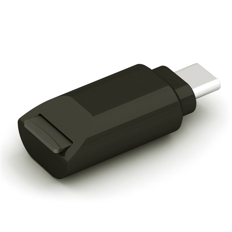 USB 3.0 Type-C Card Reader Support MicroSD 3.0 - Black-3