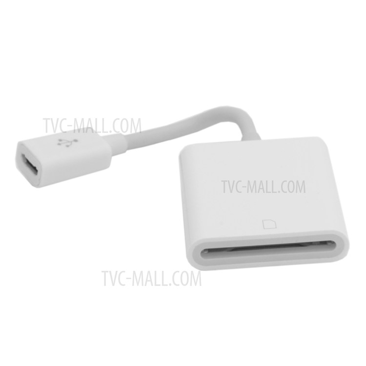 Micro USB 2.0 Female to SD SDXC Card Reader Adapter Cable - White-5