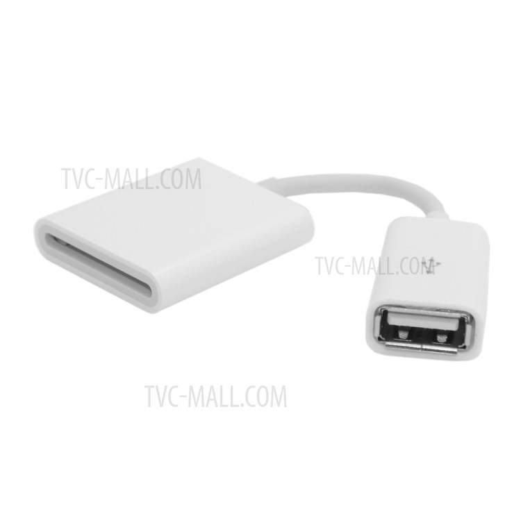 Standard USB 2.0 Female to SD SDXC Card Reader Adapter Cable - White-1