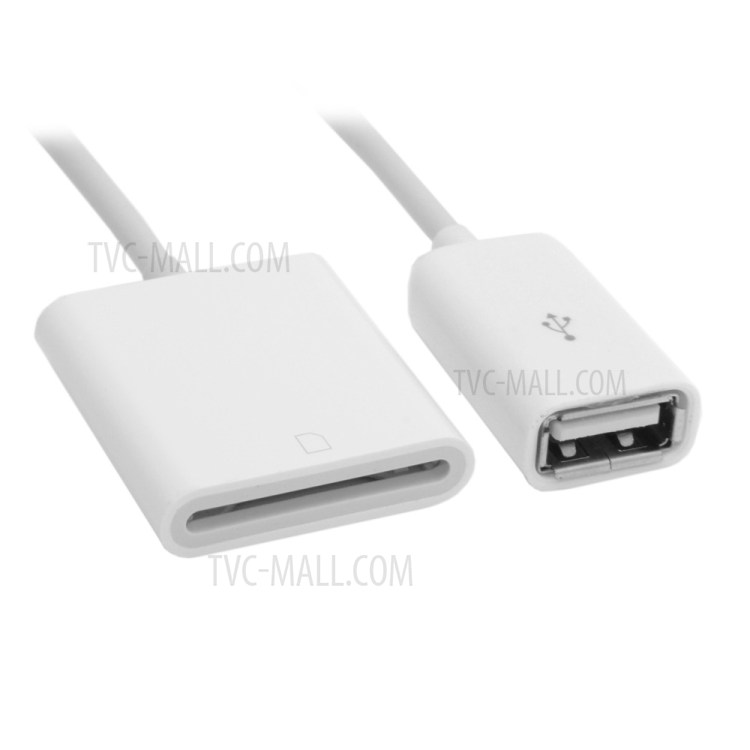 Standard USB 2.0 Female to SD SDXC Card Reader Adapter Cable - White-4