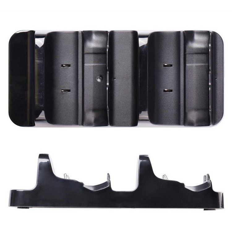 Dual Charger Dock Station + 2 Rechargeable Batteries for Microsoft Xbox One Wireless Controller - Black-3