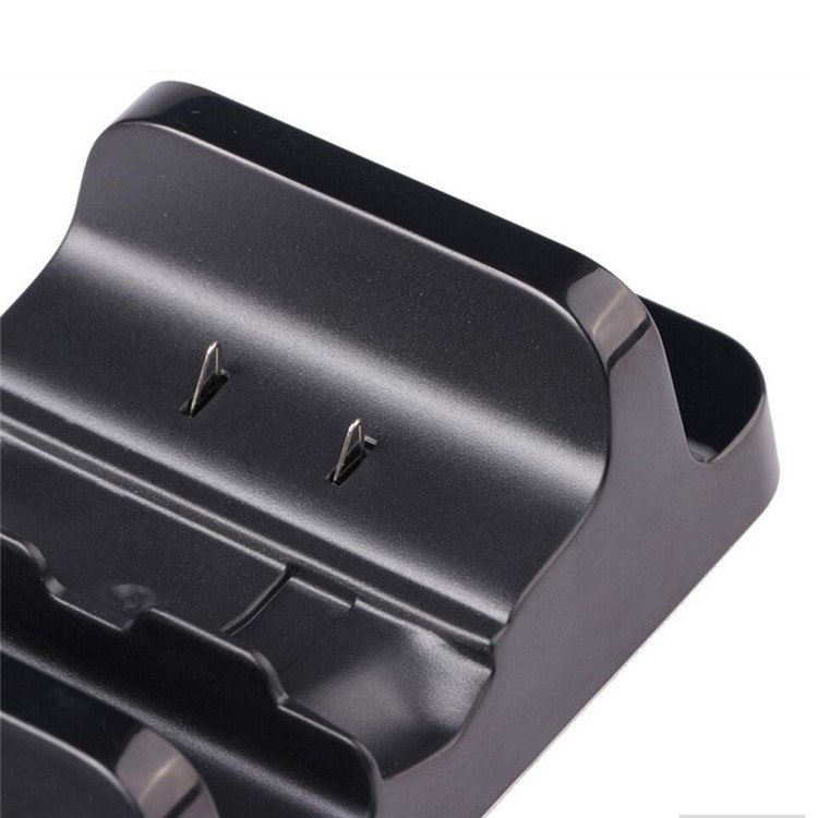 Dual Charger Dock Station + 2 Rechargeable Batteries for Microsoft Xbox One Wireless Controller - Black-7
