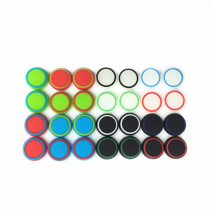 100pcs/lot Two-tone Anti-skid Silicone Rocker Button Cap for PS4/PS3/PS2/XBOX 360/XBOX ONE Gamepad-4