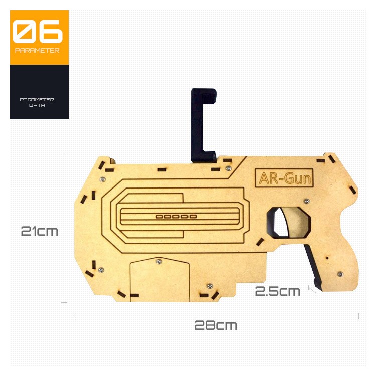 Augmented Reality Bluetooth 4.0 AR Toy Gun with Cellphone Holder AR Games-4