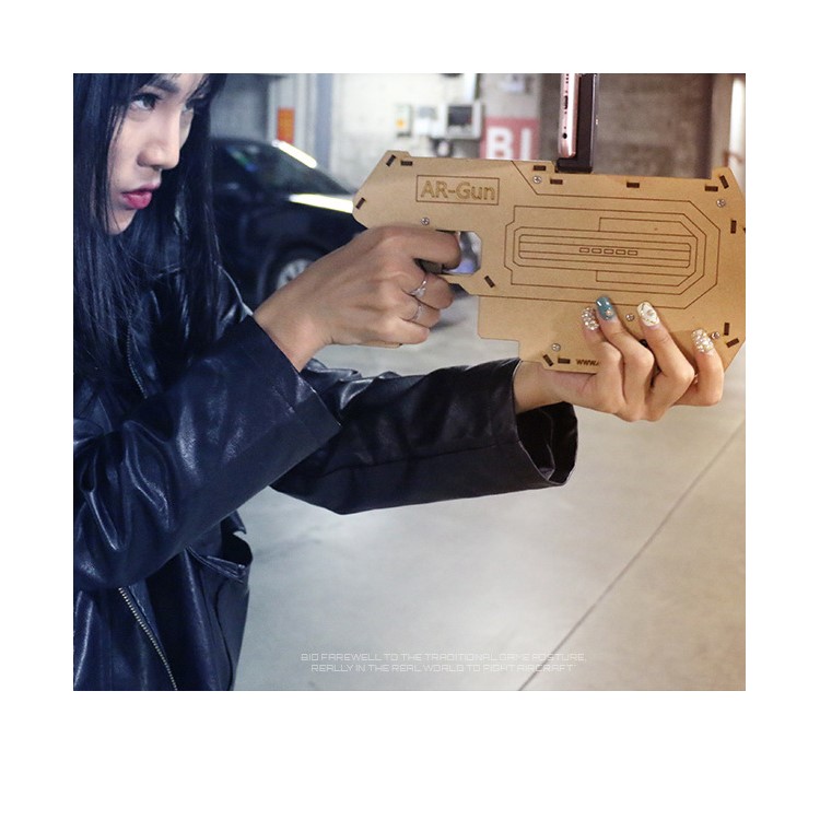 Augmented Reality Bluetooth 4.0 AR Toy Gun with Cellphone Holder AR Games-8