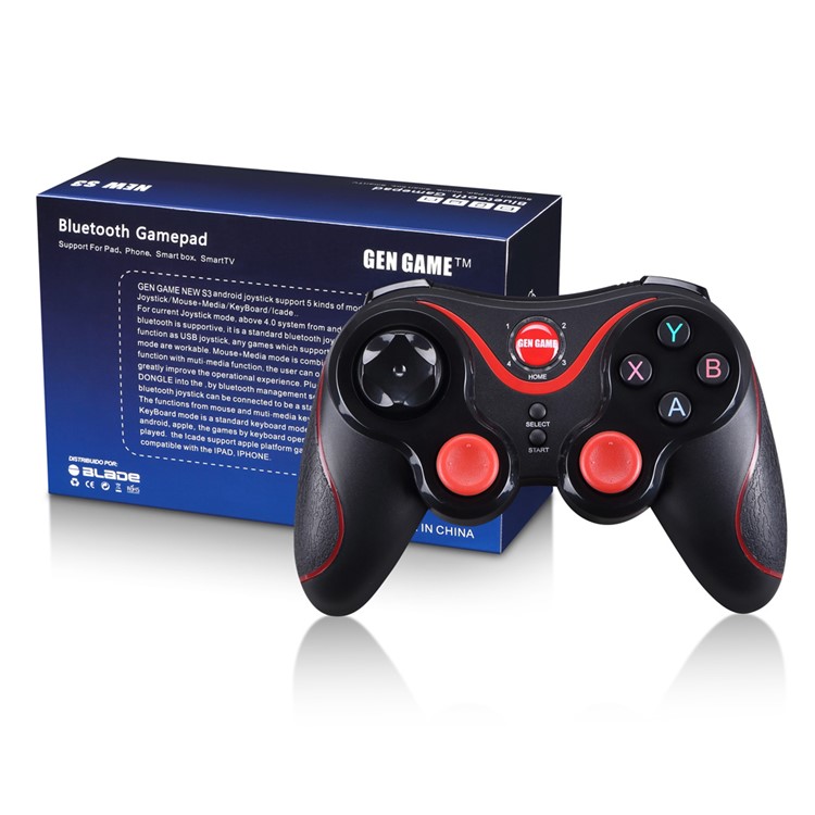 GEN GAME S3 Bluetooth Wireless Game Controller Gamepad Joystick - Black-4