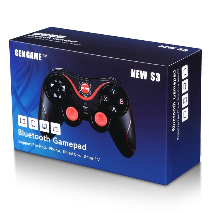 GEN GAME S3 Bluetooth Wireless Game Controller Gamepad Joystick - Black-6