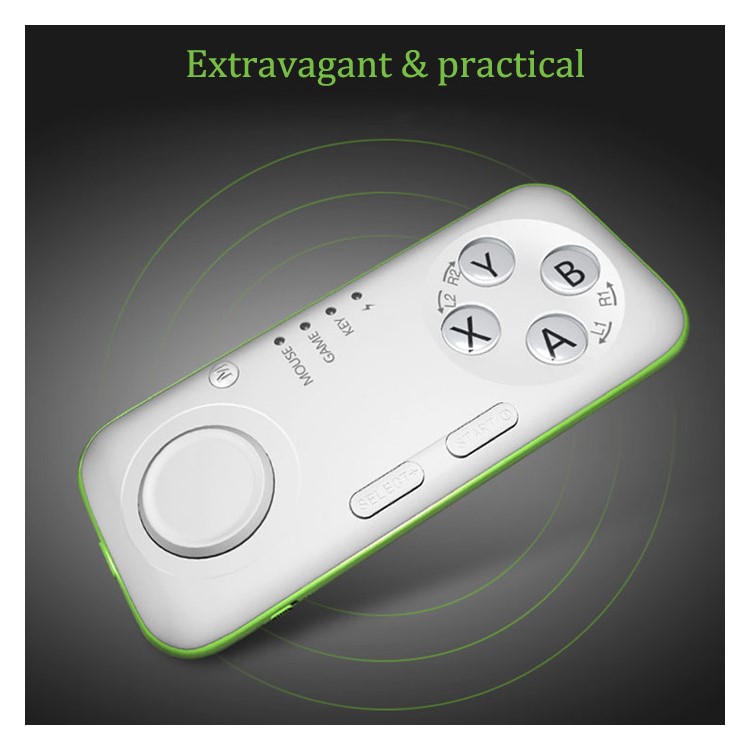 MOCUTE 039 Bluetooth Controller Gamepad Selfie Shutter Wireless Mouse Ebook Flip for iOS Android PC - Green-12
