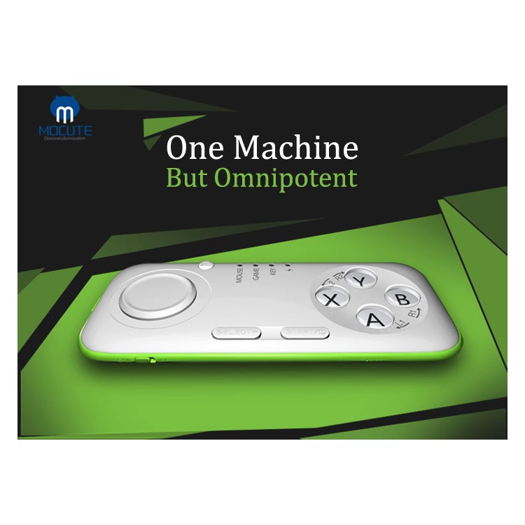 MOCUTE 039 Bluetooth Controller Gamepad Selfie Shutter Wireless Mouse Ebook Flip for iOS Android PC - Green-13