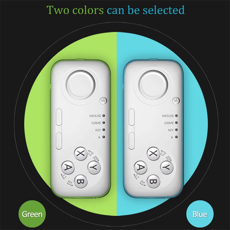 MOCUTE 039 Bluetooth Controller Gamepad Selfie Shutter Wireless Mouse Ebook Flip for iOS Android PC - Green-3