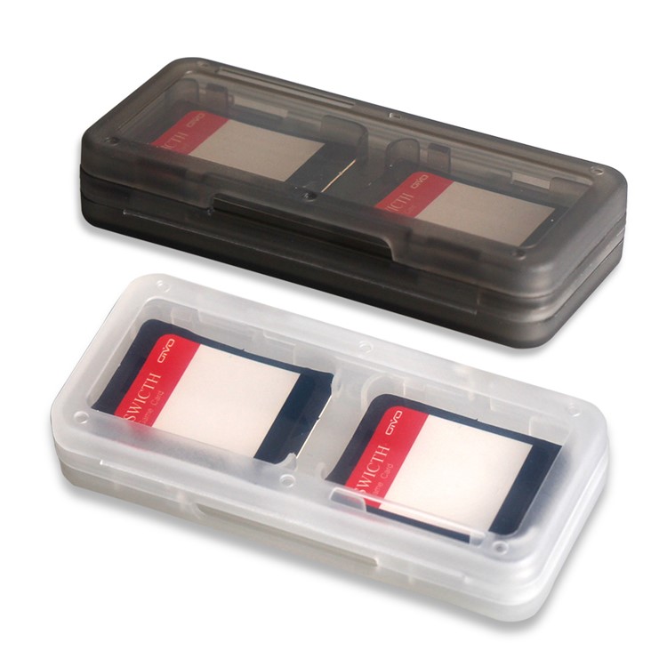 2PCS/Lot 2 Slots Hard Plastic Momery Game Cards Storage Carry Case Box for Nintendo Switch-1