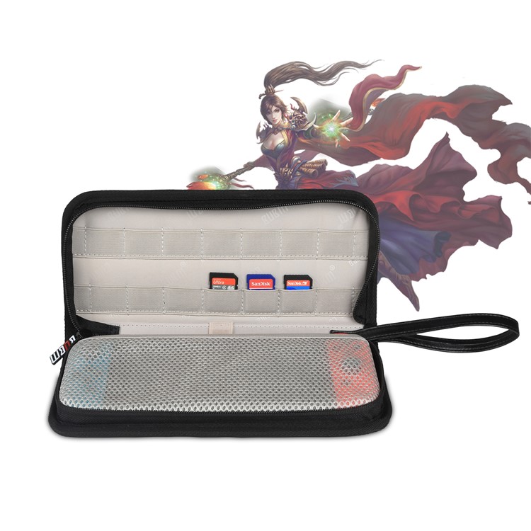 BUBM Portable Hard Carry Case with 14 Game Cartridge / Micro SD Card Holders for Nintendo Switch - Black-3