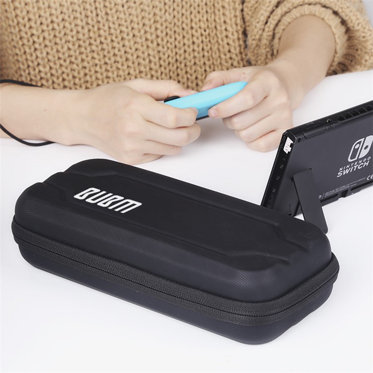BUBM EVA Hard Carrying Case Zip Sleeve for Nintendo Switch Console & Accessories - Black-2