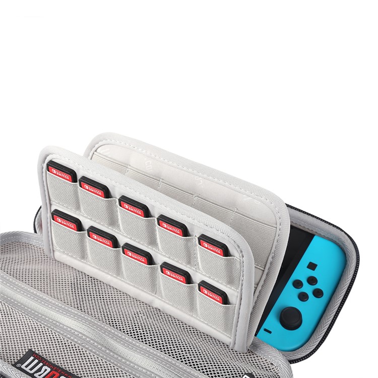 BUBM EVA Hard Carrying Case Zip Sleeve for Nintendo Switch Console & Accessories - Black-7