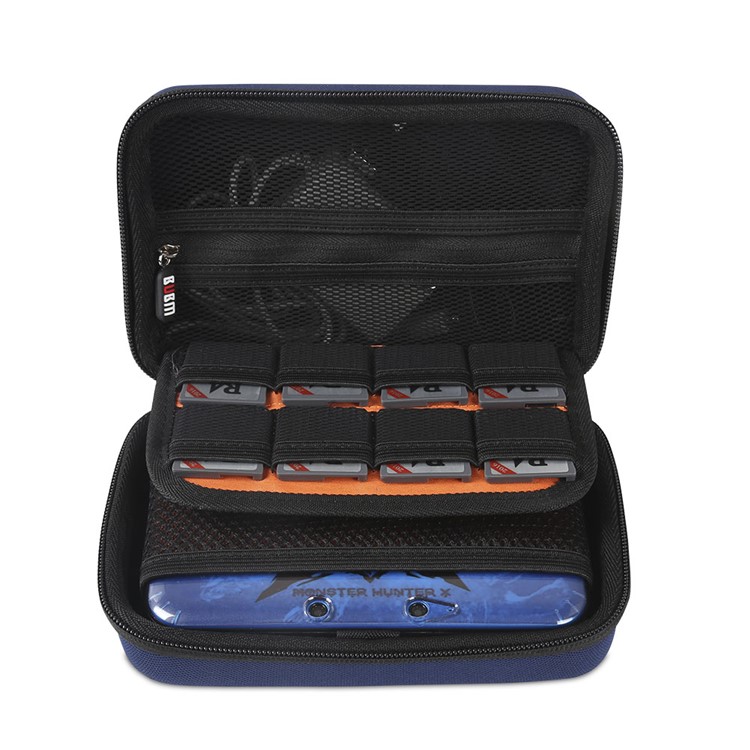 EVA Protective Shell Carrying Case for Nintendo 3DS LL/3DS XL Console & Accessories - Dark Blue-10