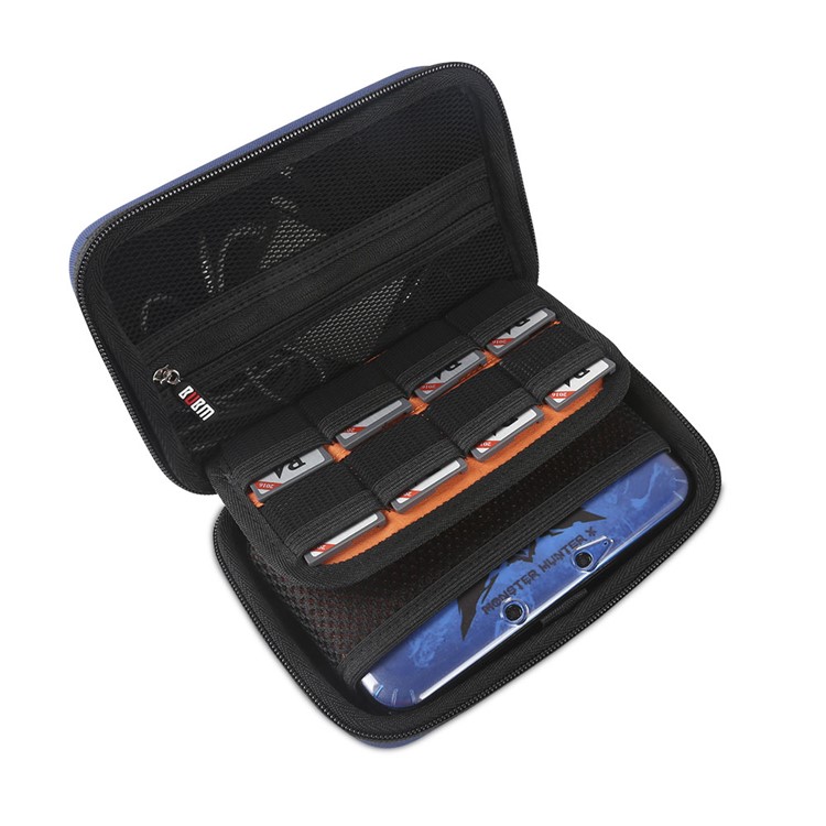 EVA Protective Shell Carrying Case for Nintendo 3DS LL/3DS XL Console & Accessories - Dark Blue-6