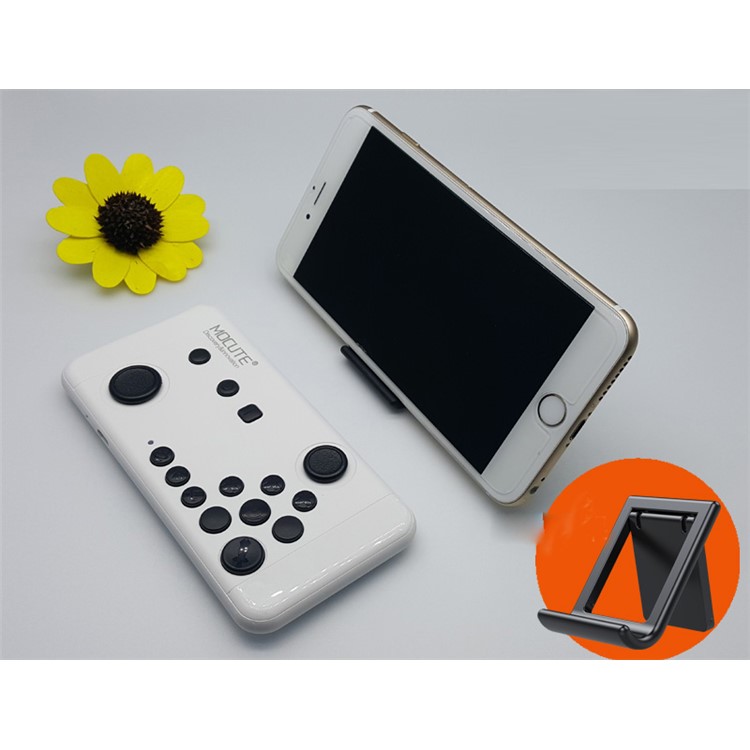 MOCUTE 055 Mobile Game Handheld Joystick Bluetooth Gamepad Console Support iOS and Android Windows - Red-3