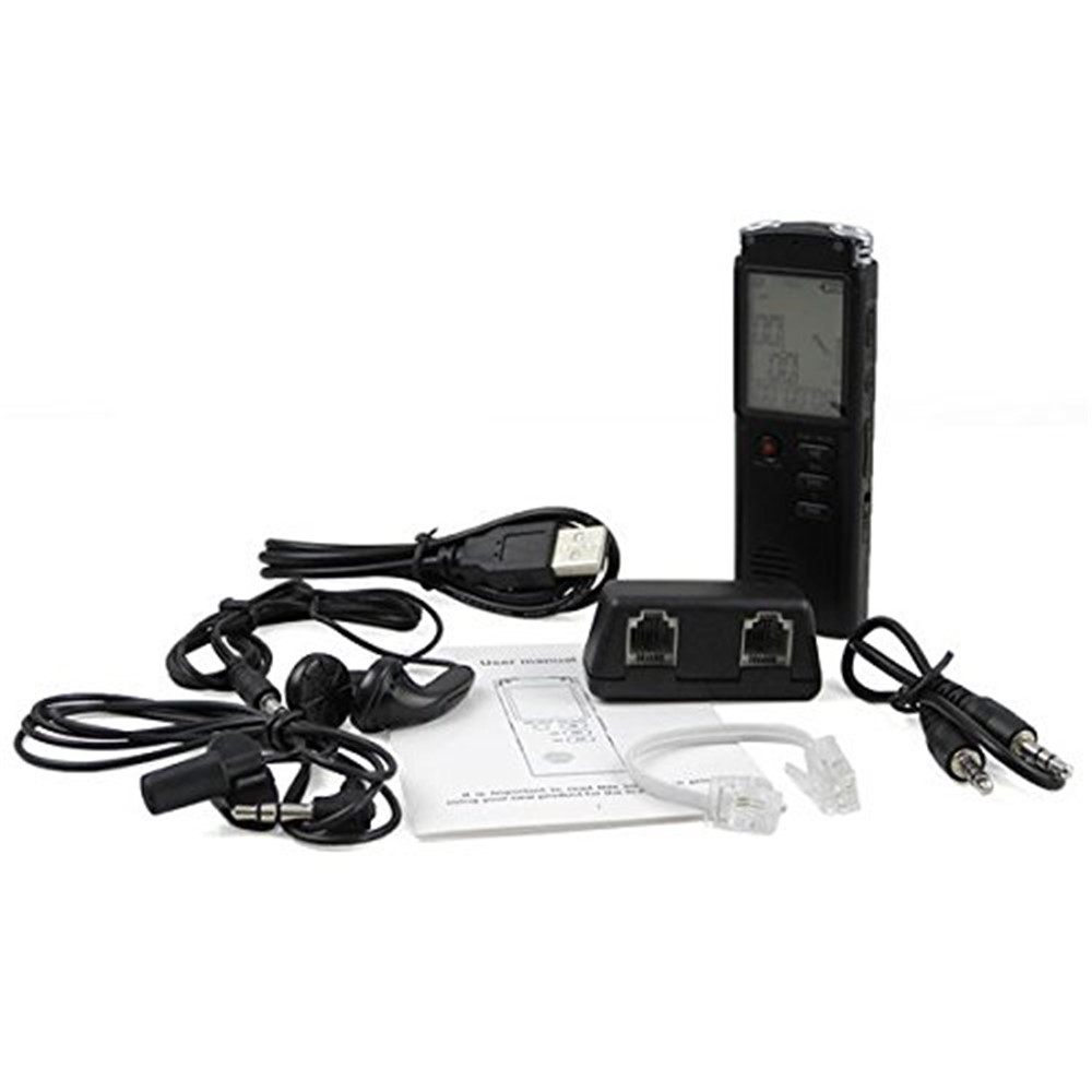 Tragbare Wiederaufladbare Mini-8GB Digital-LCD-Audio-Voice-Recorder Diktiergerät Mp3-Player-10