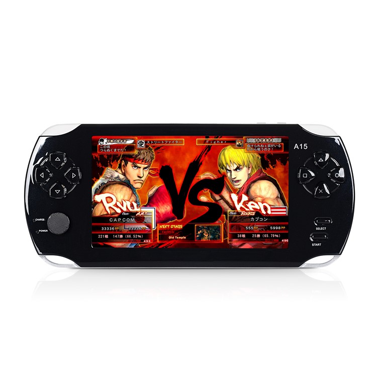 S9000A 5 inch HD Large Screen Handheld Game Console Games Machine MP4/5 Player PSP PlayStation - Black-1