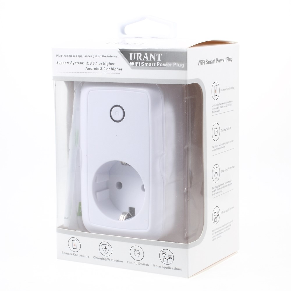 EU Standard Portable WiFi Plug Smart Home/Office Wireless Power Socket for iOS and Android-7