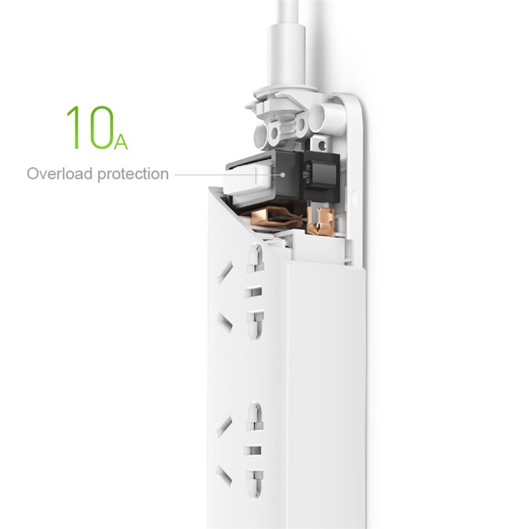 Xiaomi 10A 5 International Combination Power Jacks Power Socket Smart Strip Plug Adapter-4