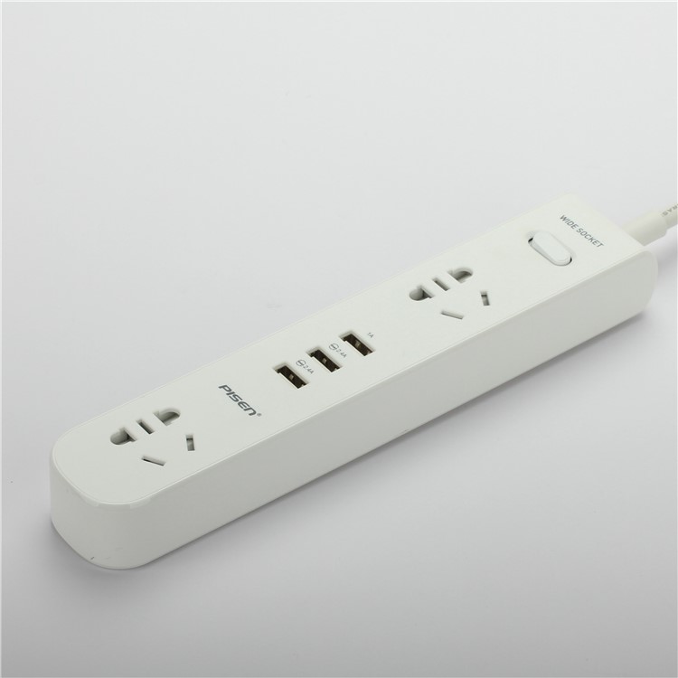 PISEN K-23 Smart Power Strip with 2 Power Sockets + 3 USB Ports - EU Plug-10