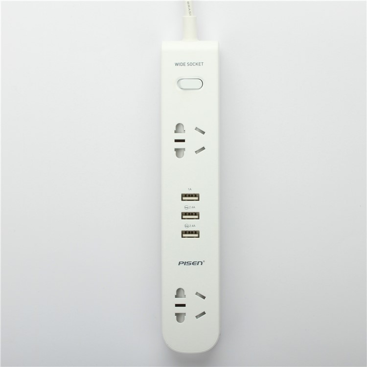 PISEN K-23 Smart Power Strip with 2 Power Sockets + 3 USB Ports - EU Plug-5