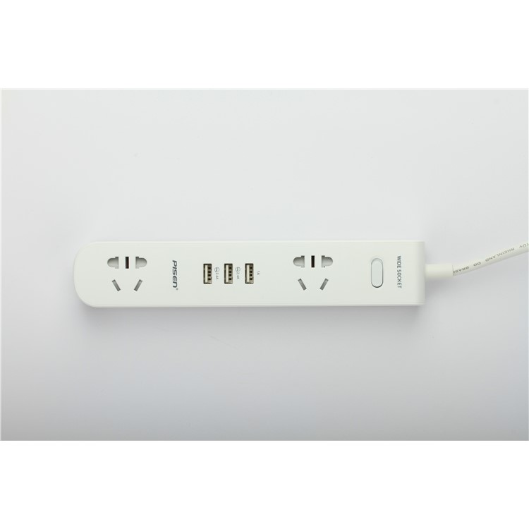PISEN K-23 Smart Power Strip with 2 Power Sockets + 3 USB Ports - EU Plug-7