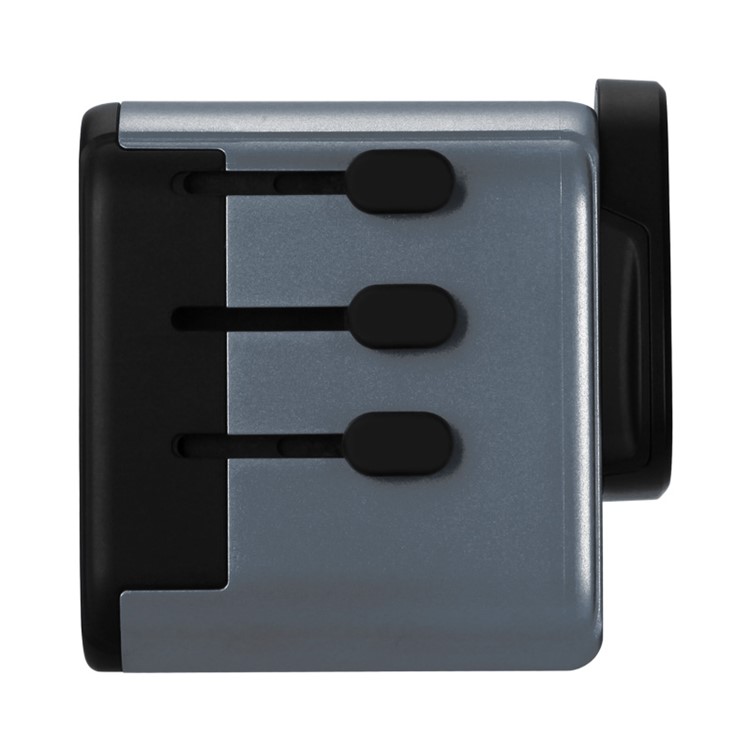 MOMAX Type-C PD Fast Charging + USB Output Multi-port Wall Charger for MacBook Pro etc. - Grey-4