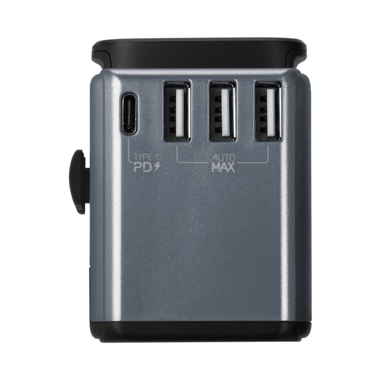 MOMAX Type-C PD Fast Charging + USB Output Multi-port Wall Charger for MacBook Pro etc. - Grey-8