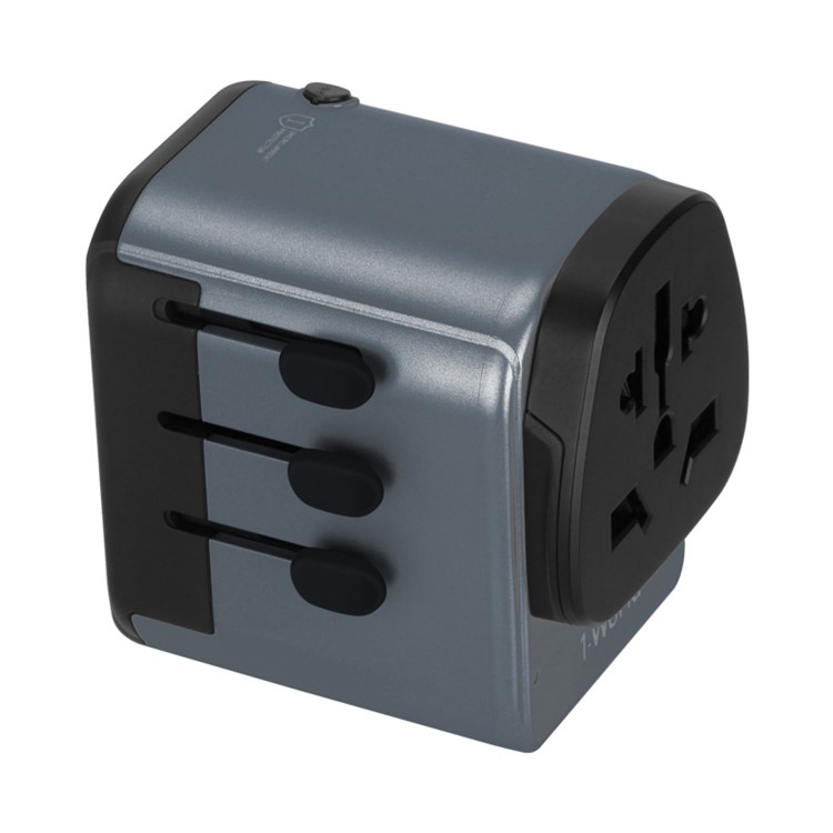 MOMAX Type-C PD Fast Charging + USB Output Multi-port Wall Charger for MacBook Pro etc. - Grey-9
