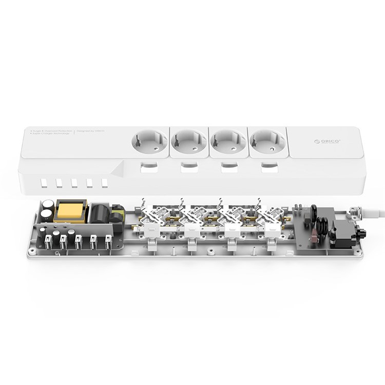 ORICO 4 AC Outlet 5 USB Port Surge Protector (OSJ-4A5U-EU)-3
