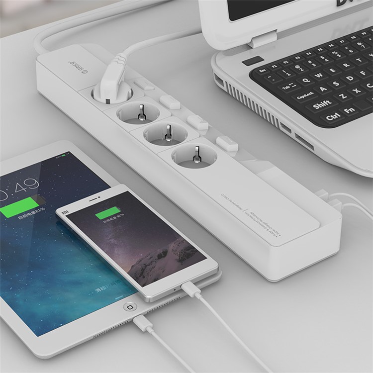 ORICO 4 AC Outlet 5 USB Port Surge Protector (OSJ-4A5U-EU)-5