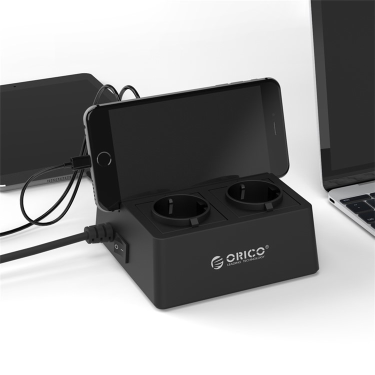 ORICO 2 Steckdose Überspannungsschutz Mit 5 USB-Ladeanschluss (odc-2a5u-v1-eu)-3