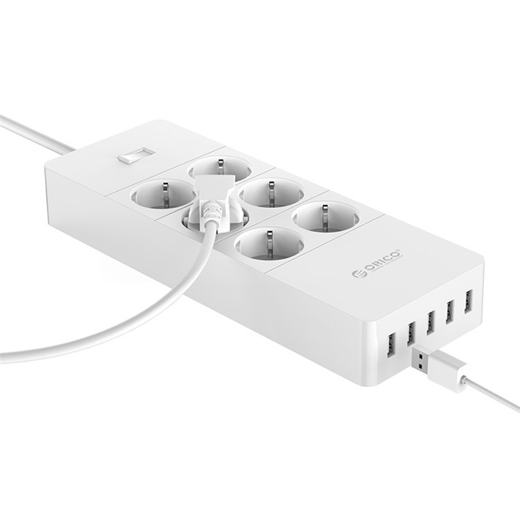 ORICO 6 AC Outlets Surge Protector with 5 USB Charging Ports (HPC-6A5U-V1-EU) - EU Plug-4