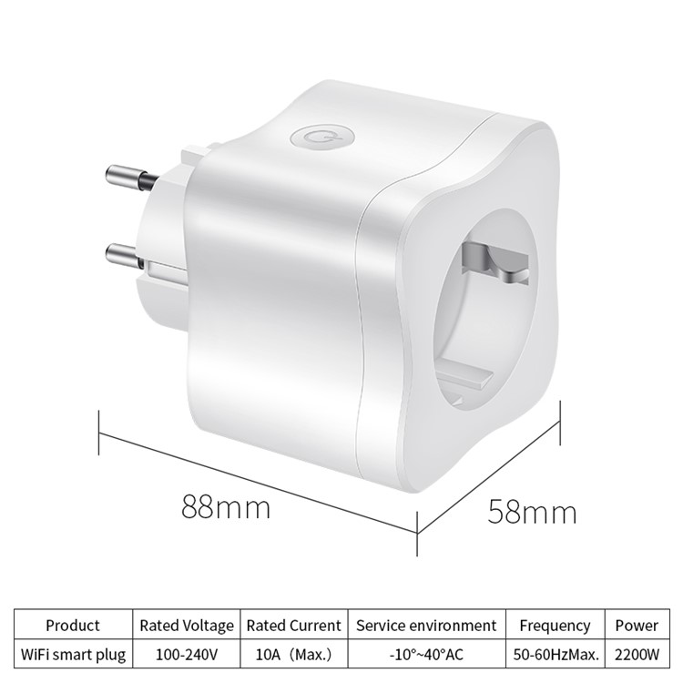 Smart Plug Outlet Works with Google Assistant, Amazon Alexa and IFTT, Supports 2.4GHz Network - UE Plug-5